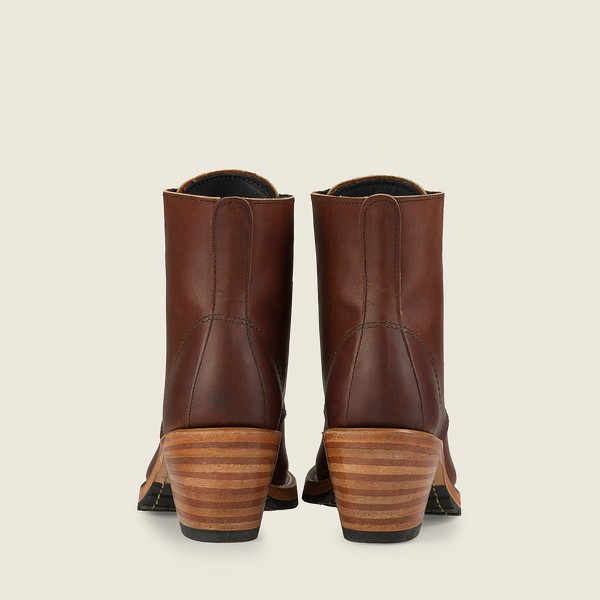 Heritage Støvler Dame - Red Wing Clara - Heeled Harness Læder - Brune - XEMAKJ-609